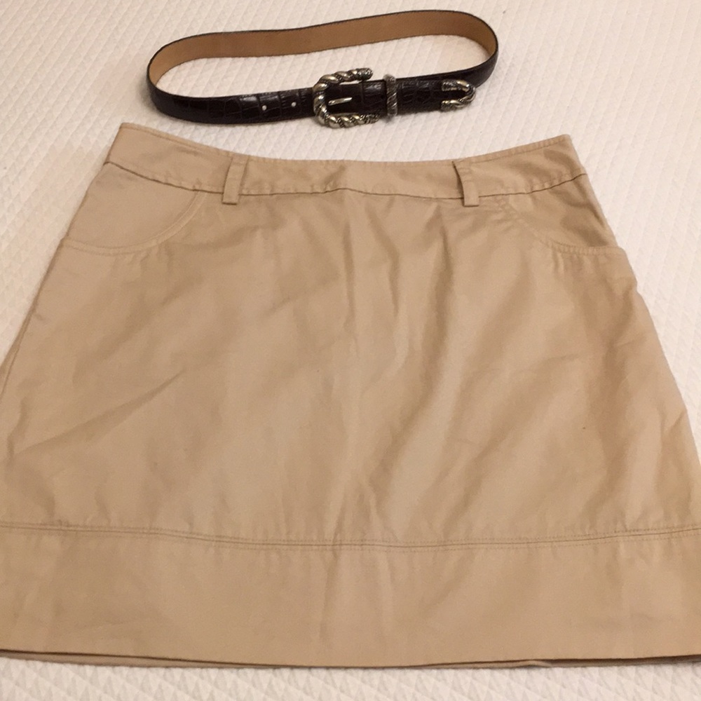 VINEYARD VINES Khaki Pencil Skirt Sz 2 Cotton New
